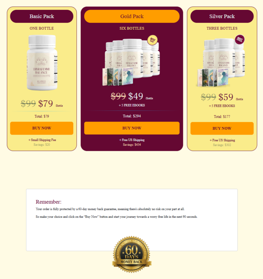 Thyrafemme Balance Product Offer Page 1